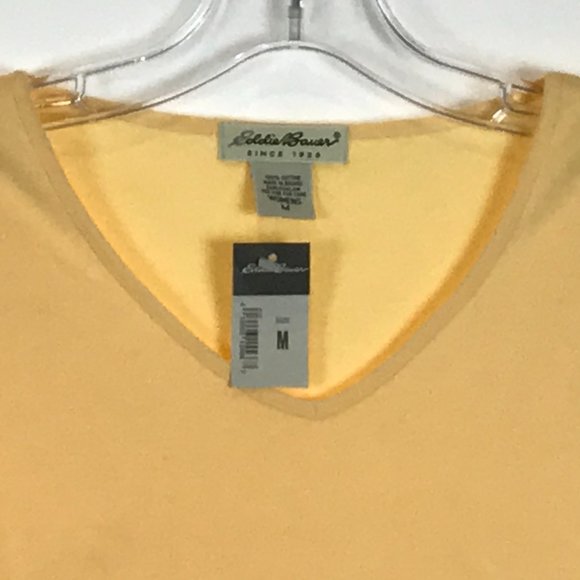 😀 3 for $20 NWT Eddie Bauer Knit V-Neck T Shirt - Picture 2 of 3